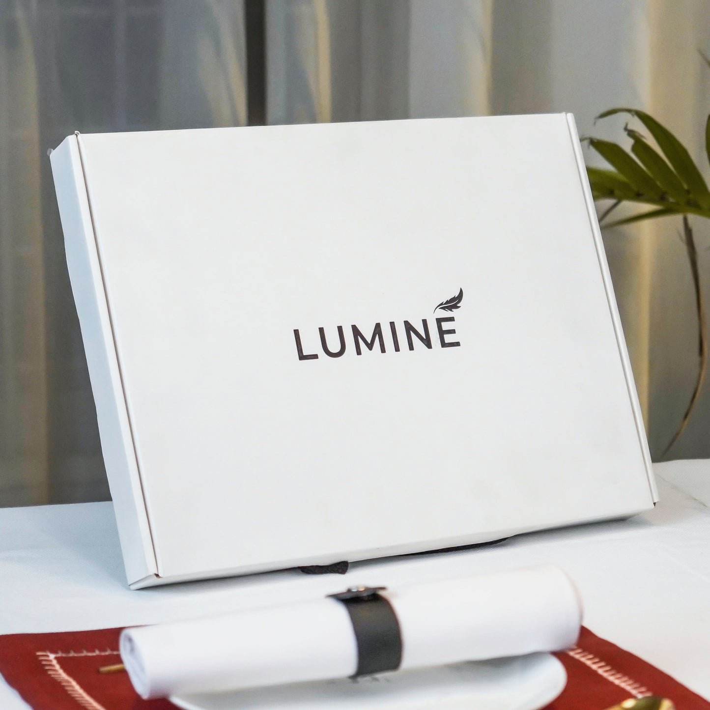 Fern Bliss Maroon Jute Embroidered Mats