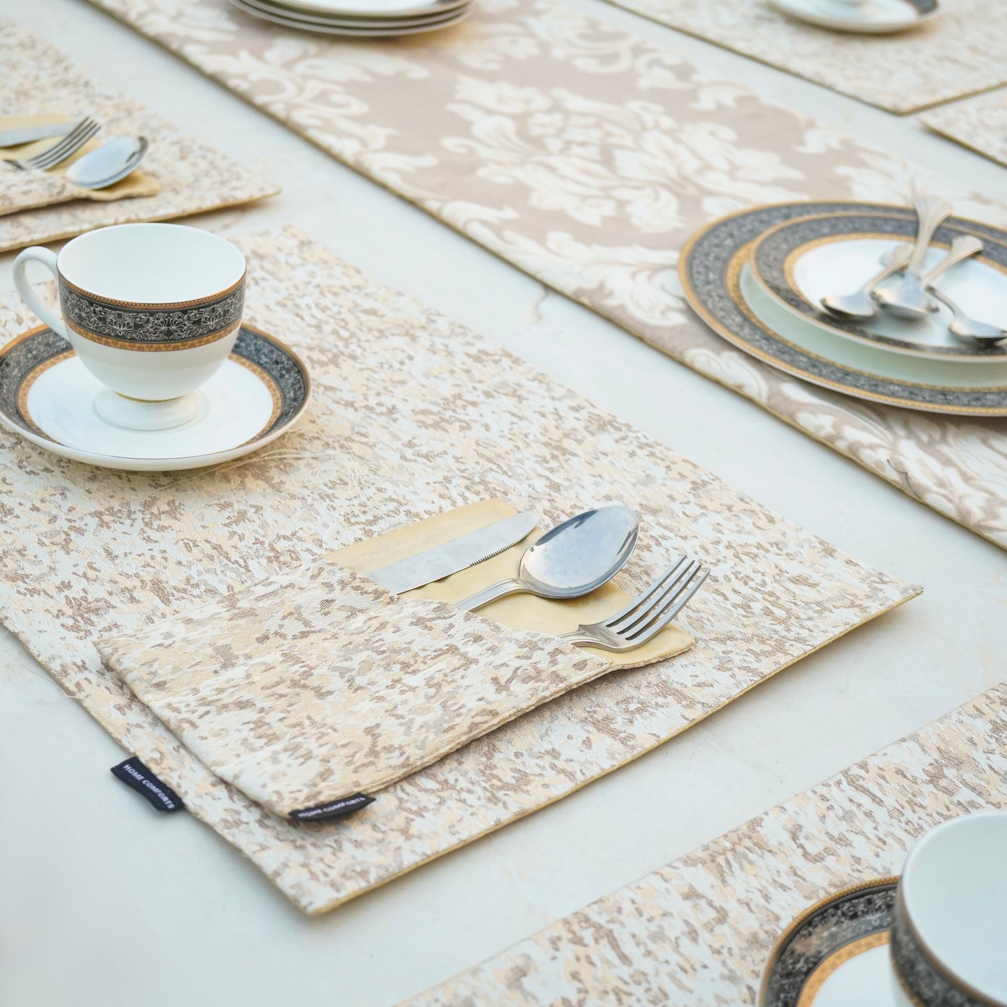 Floral Royale Sandstone Cream Table Set