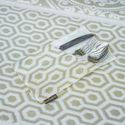 Floral Hive Stem Brown Table Set