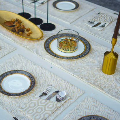 Floral Hive Rose Gold Table Set