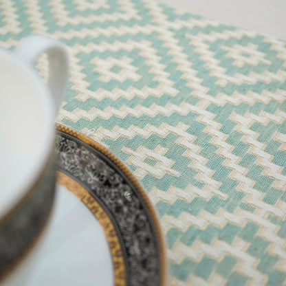 Tribal Luxe Mint Green Table Set