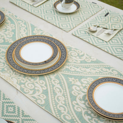 Tribal Luxe Mint Green Table Set