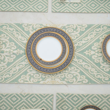 Tribal Luxe Mint Green Table Set