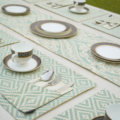Tribal Luxe Mint Green Table Set