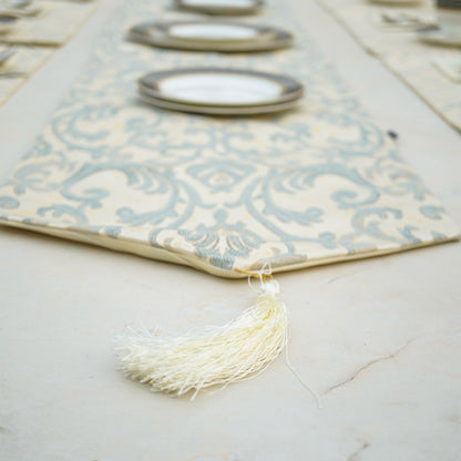 Imperial Brocade Grey Mist Table Set